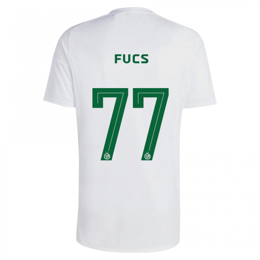 Niño Camiseta Roee Fucs #77 Verde Azul 2ª Equipación 2023/24 La Camisa Perú