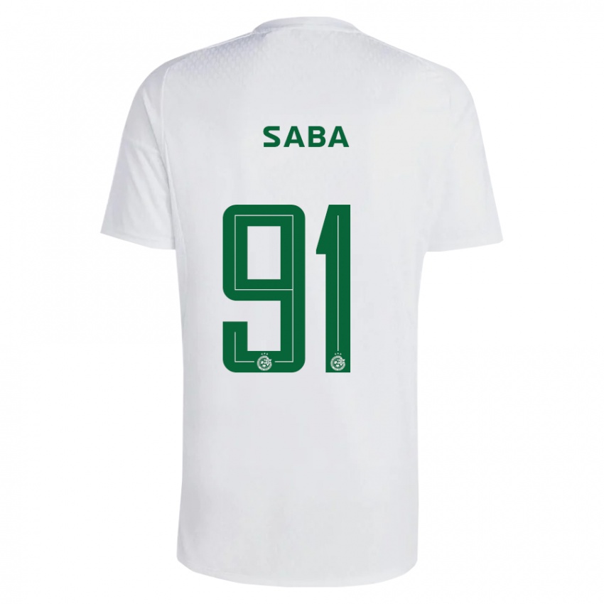 Niño Camiseta Dia Saba #91 Verde Azul 2ª Equipación 2023/24 La Camisa Perú