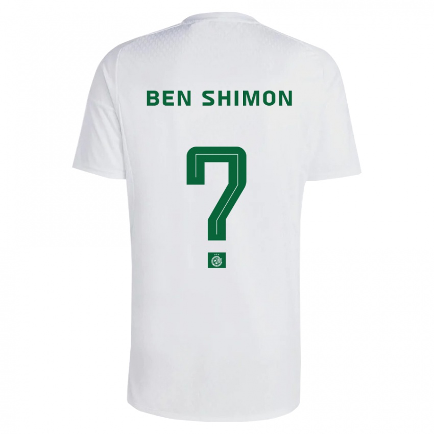 Niño Camiseta Elad Ben Shimon #0 Verde Azul 2ª Equipación 2023/24 La Camisa Perú