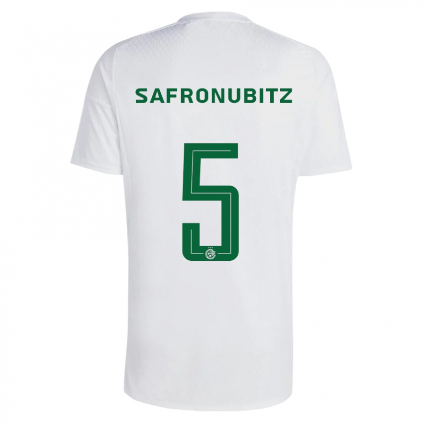 Niño Camiseta Dan Safronubitz #5 Verde Azul 2ª Equipación 2023/24 La Camisa Perú