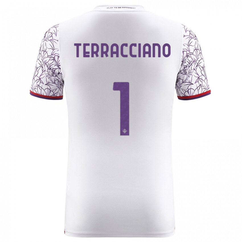 Niño Camiseta Pietro Terracciano #1 Blanco 2ª Equipación 2023/24 La Camisa Perú