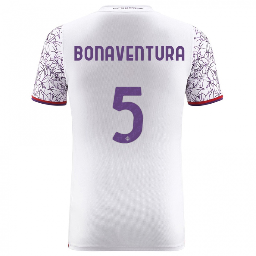 Niño Camiseta Giacomo Bonaventura #5 Blanco 2ª Equipación 2023/24 La Camisa Perú