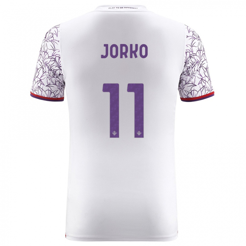 Niño Camiseta Jonathan Ikoné #11 Blanco 2ª Equipación 2023/24 La Camisa Perú