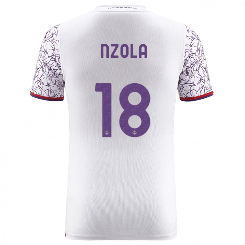 Niño Camiseta M'bala Nzola #18 Blanco 2ª Equipación 2023/24 La Camisa Perú