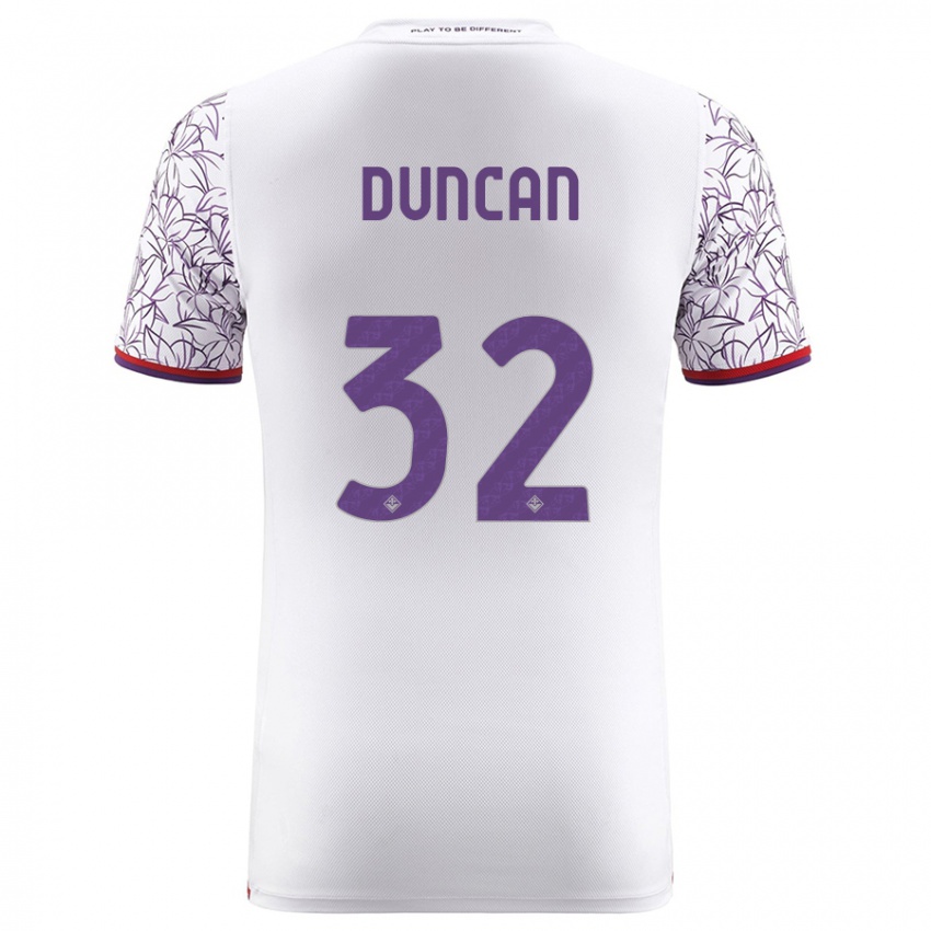 Niño Camiseta Alfred Duncan #32 Blanco 2ª Equipación 2023/24 La Camisa Perú