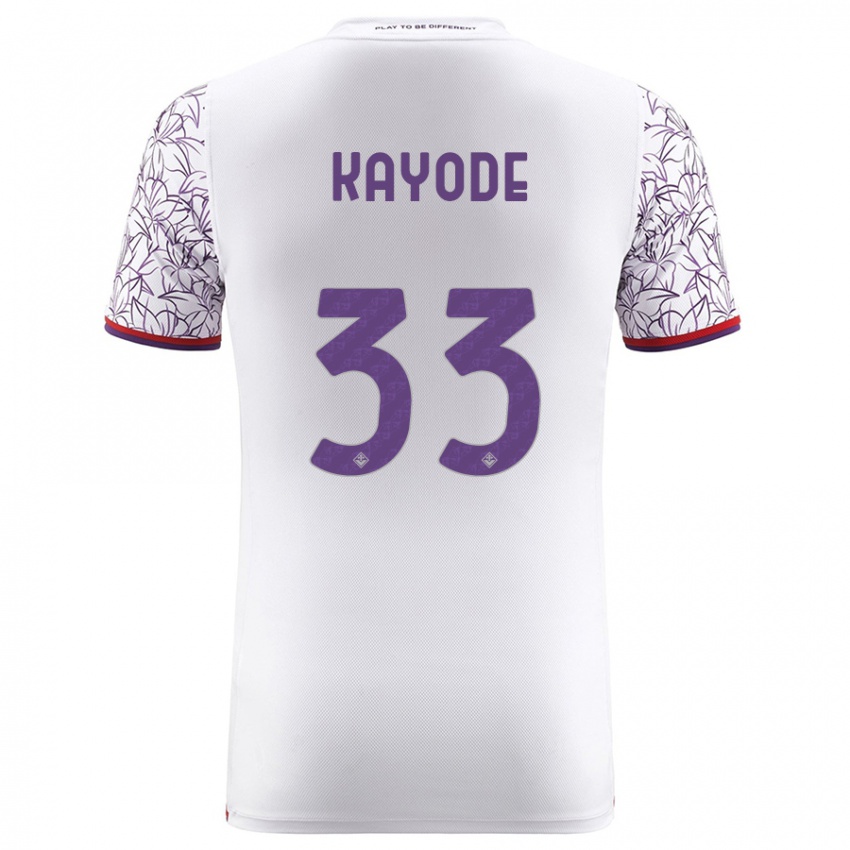 Niño Camiseta Michael Kayode #33 Blanco 2ª Equipación 2023/24 La Camisa Perú