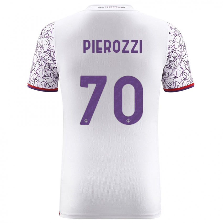 Niño Camiseta Niccolò Pierozzi #70 Blanco 2ª Equipación 2023/24 La Camisa Perú