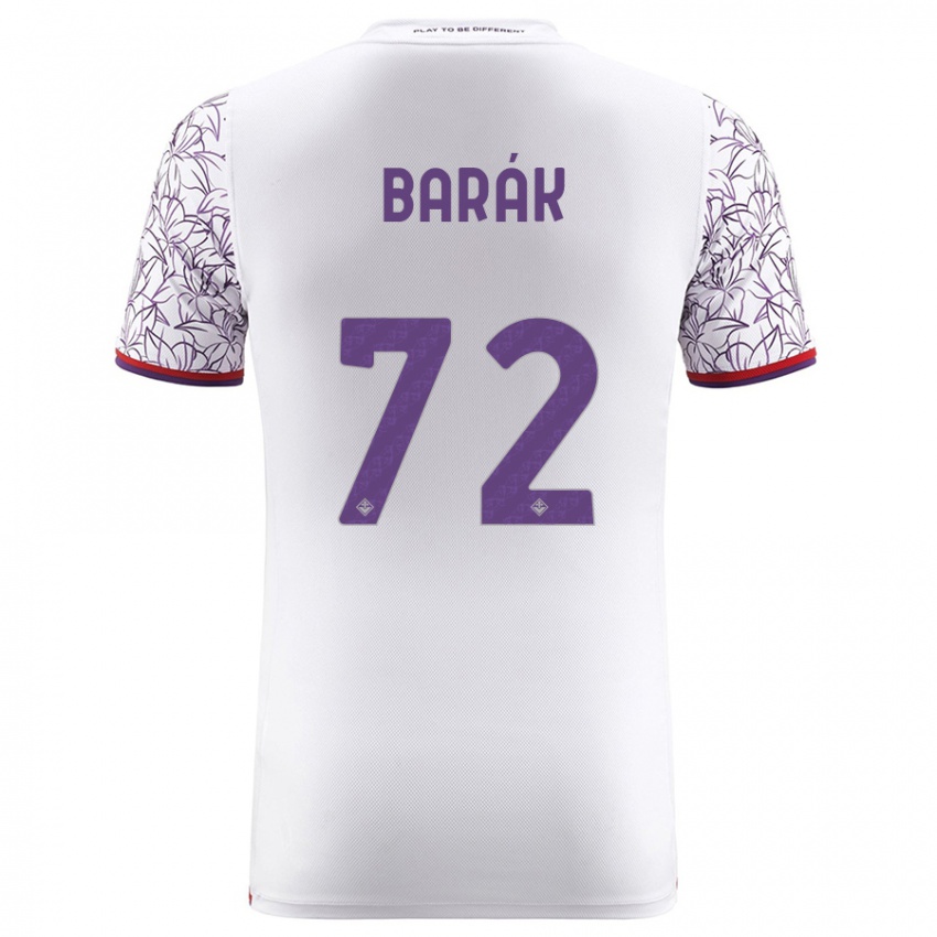 Niño Camiseta Antonin Barak #72 Blanco 2ª Equipación 2023/24 La Camisa Perú