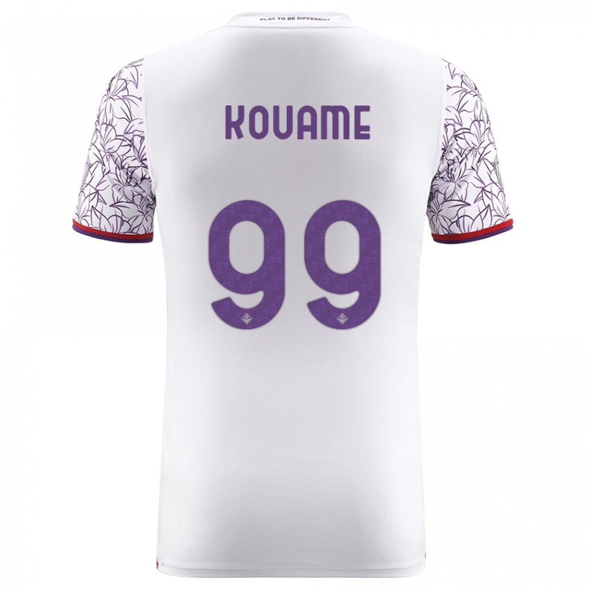 Niño Camiseta Christian Kouamé #99 Blanco 2ª Equipación 2023/24 La Camisa Perú