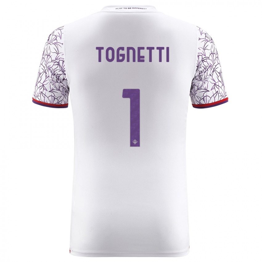 Niño Camiseta Laerte Tognetti #1 Blanco 2ª Equipación 2023/24 La Camisa Perú