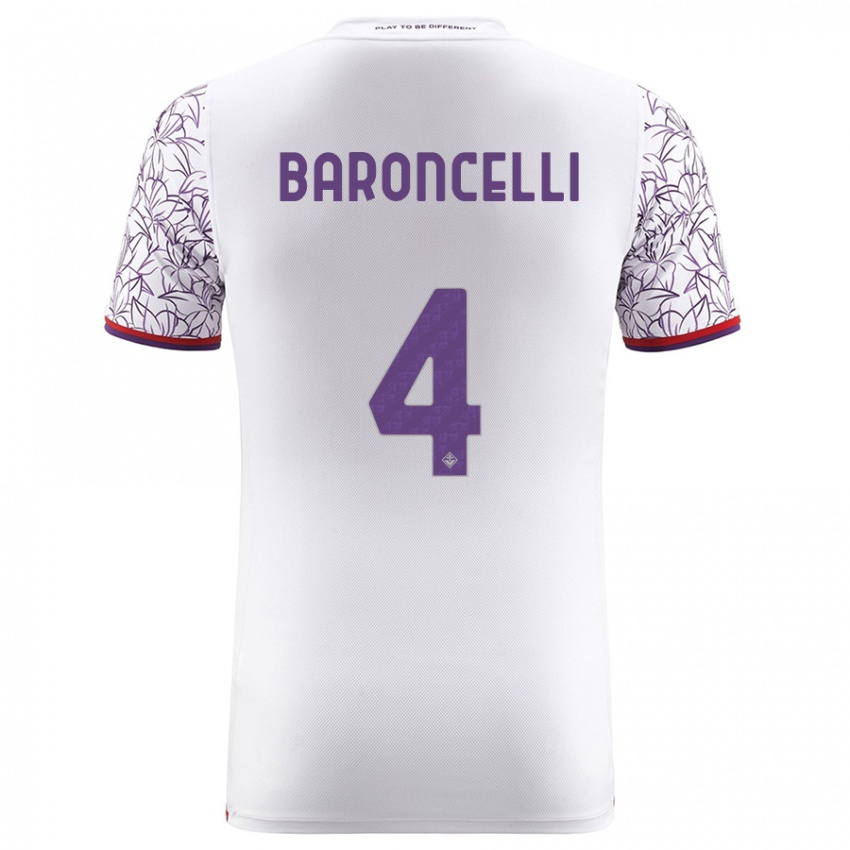 Niño Camiseta Leonardo Baroncelli #4 Blanco 2ª Equipación 2023/24 La Camisa Perú