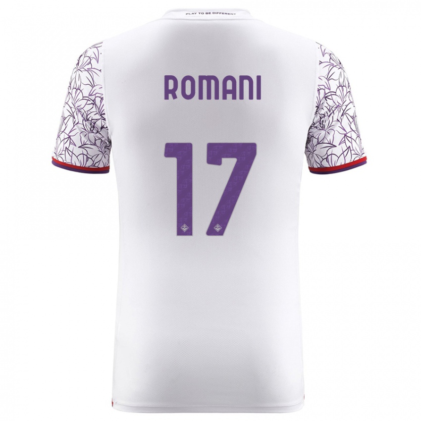 Niño Camiseta Lorenzo Romani #17 Blanco 2ª Equipación 2023/24 La Camisa Perú