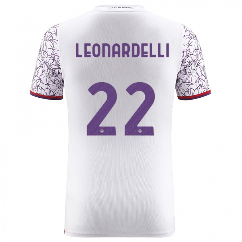 Niño Camiseta Pietro Leonardelli #22 Blanco 2ª Equipación 2023/24 La Camisa Perú