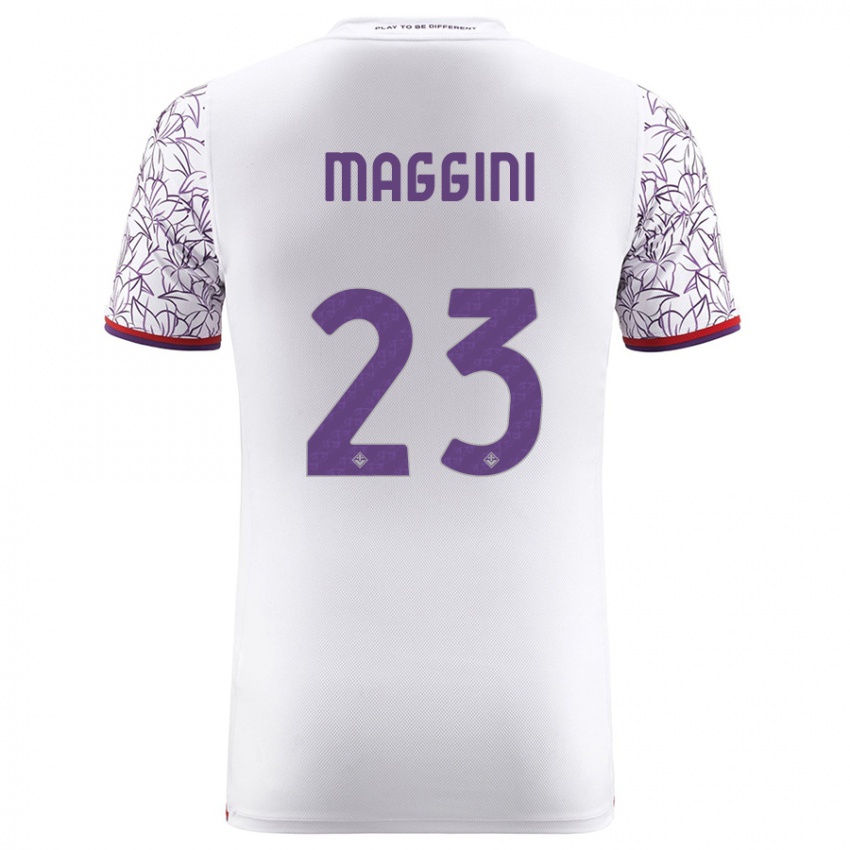 Niño Camiseta Filippo Maggini #23 Blanco 2ª Equipación 2023/24 La Camisa Perú