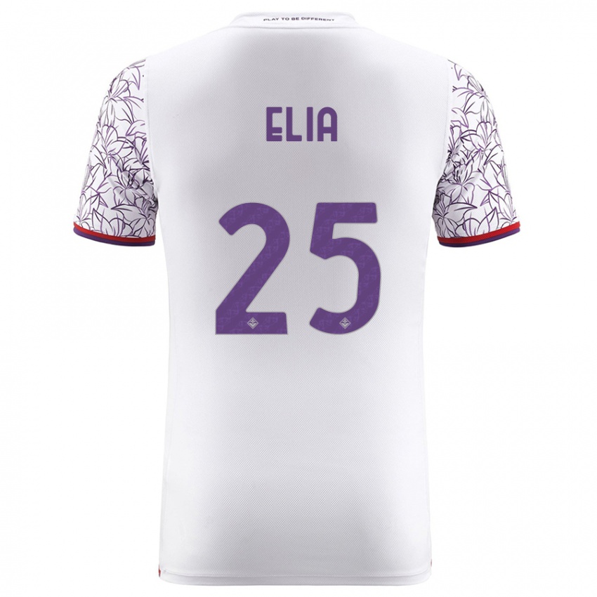 Niño Camiseta Mirko Elia #25 Blanco 2ª Equipación 2023/24 La Camisa Perú