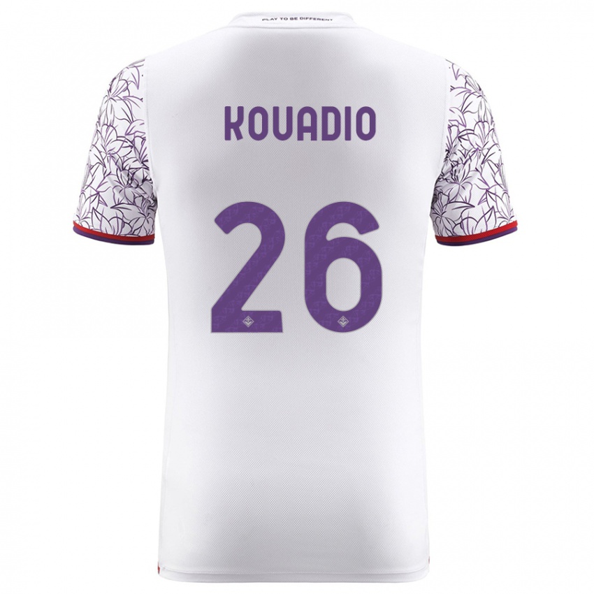 Niño Camiseta Eddy Kouadio #26 Blanco 2ª Equipación 2023/24 La Camisa Perú