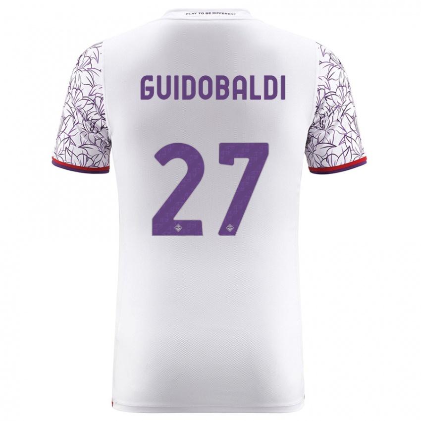 Niño Camiseta Filippo Guidobaldi #27 Blanco 2ª Equipación 2023/24 La Camisa Perú