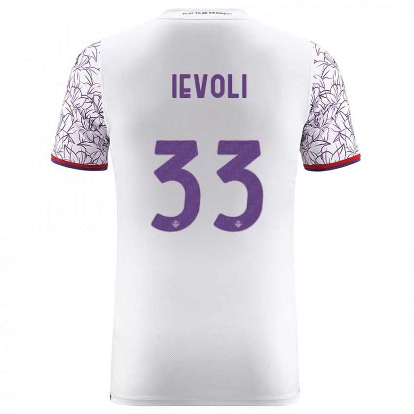 Niño Camiseta Mattia Ievoli #33 Blanco 2ª Equipación 2023/24 La Camisa Perú