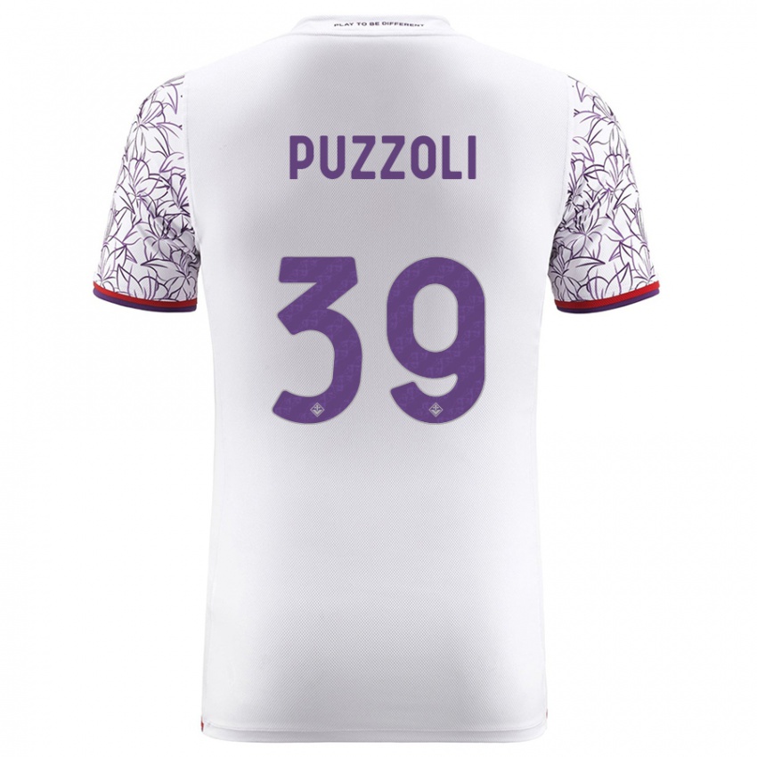 Niño Camiseta Giorgio Puzzoli #39 Blanco 2ª Equipación 2023/24 La Camisa Perú