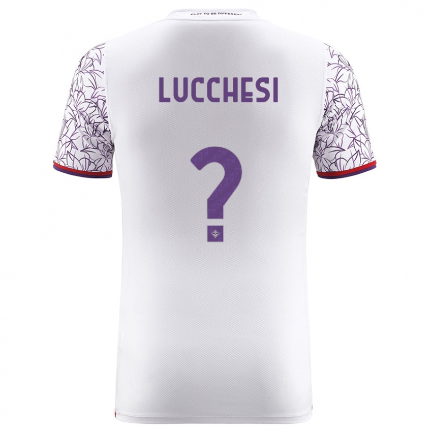 Niño Camiseta Andrea Lucchesi #0 Blanco 2ª Equipación 2023/24 La Camisa Perú