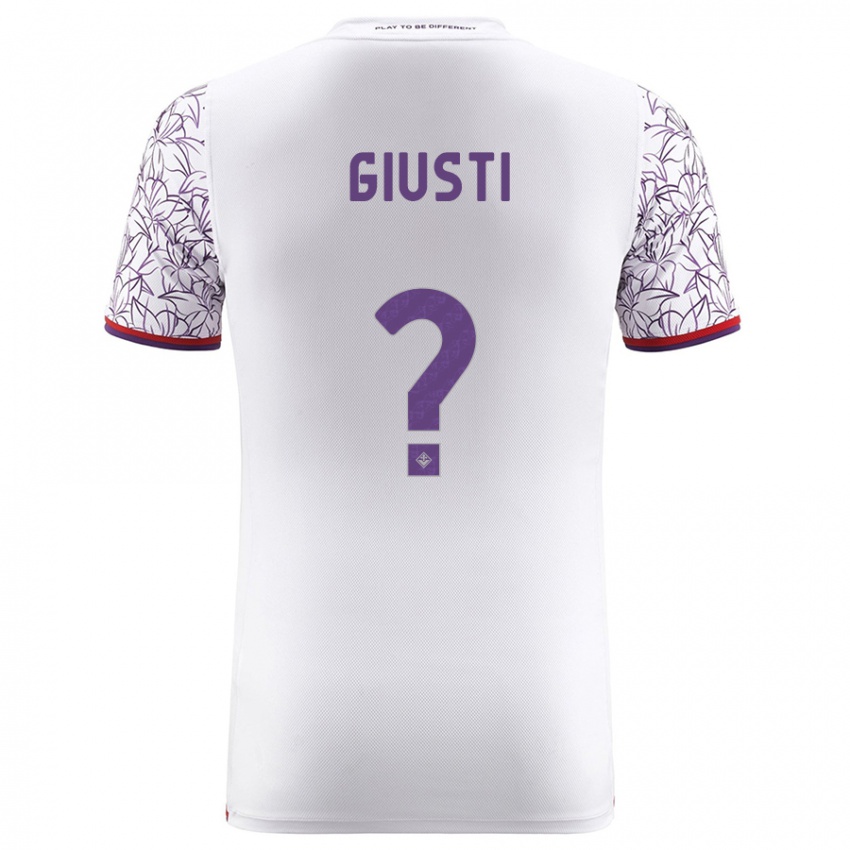 Niño Camiseta Edoardo Giusti #0 Blanco 2ª Equipación 2023/24 La Camisa Perú