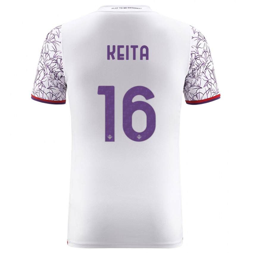 Niño Camiseta Bala Keita #16 Blanco 2ª Equipación 2023/24 La Camisa Perú