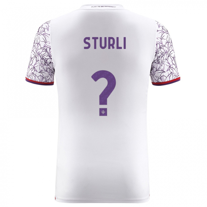 Niño Camiseta Edoardo Sturli #0 Blanco 2ª Equipación 2023/24 La Camisa Perú