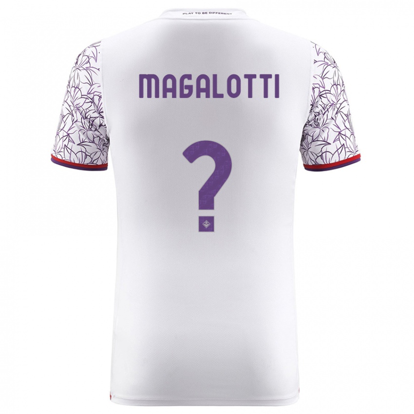 Niño Camiseta Mattia Magalotti #0 Blanco 2ª Equipación 2023/24 La Camisa Perú