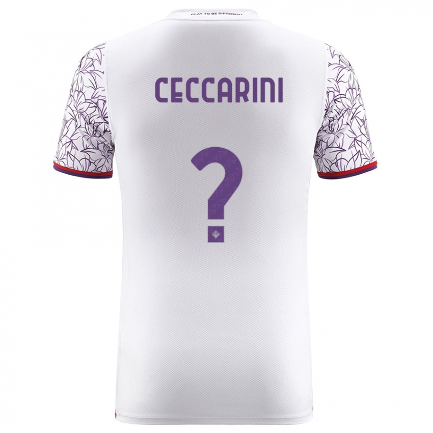 Niño Camiseta Mattia Ceccarini #0 Blanco 2ª Equipación 2023/24 La Camisa Perú