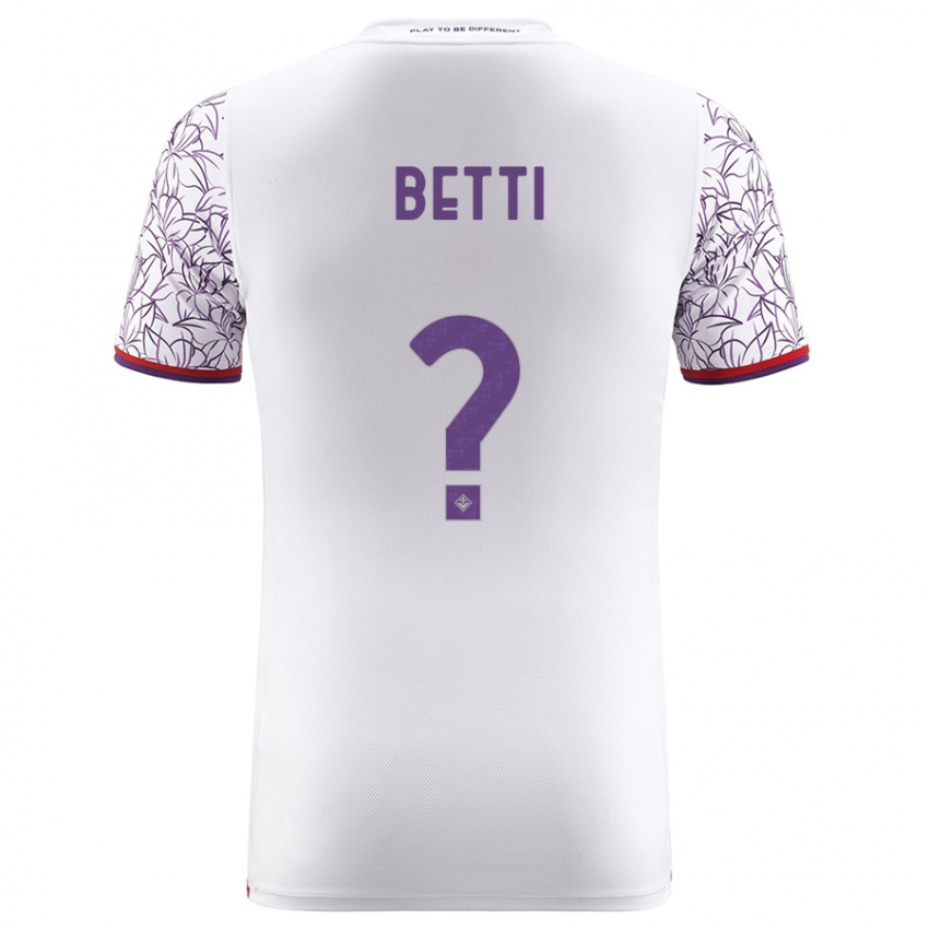 Niño Camiseta Tiziano Betti #0 Blanco 2ª Equipación 2023/24 La Camisa Perú