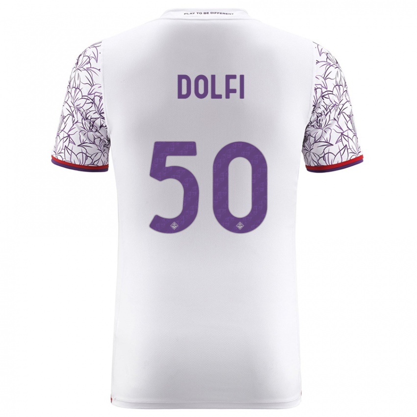 Niño Camiseta Brando Dolfi #50 Blanco 2ª Equipación 2023/24 La Camisa Perú