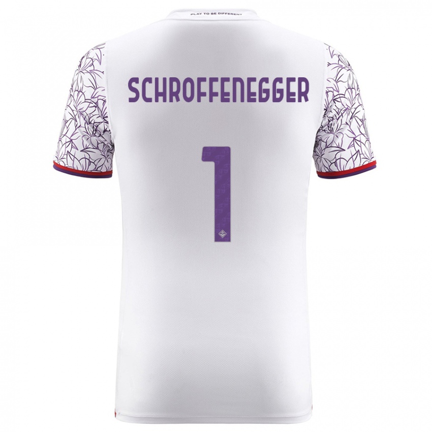 Niño Camiseta Katja Schroffenegger #1 Blanco 2ª Equipación 2023/24 La Camisa Perú