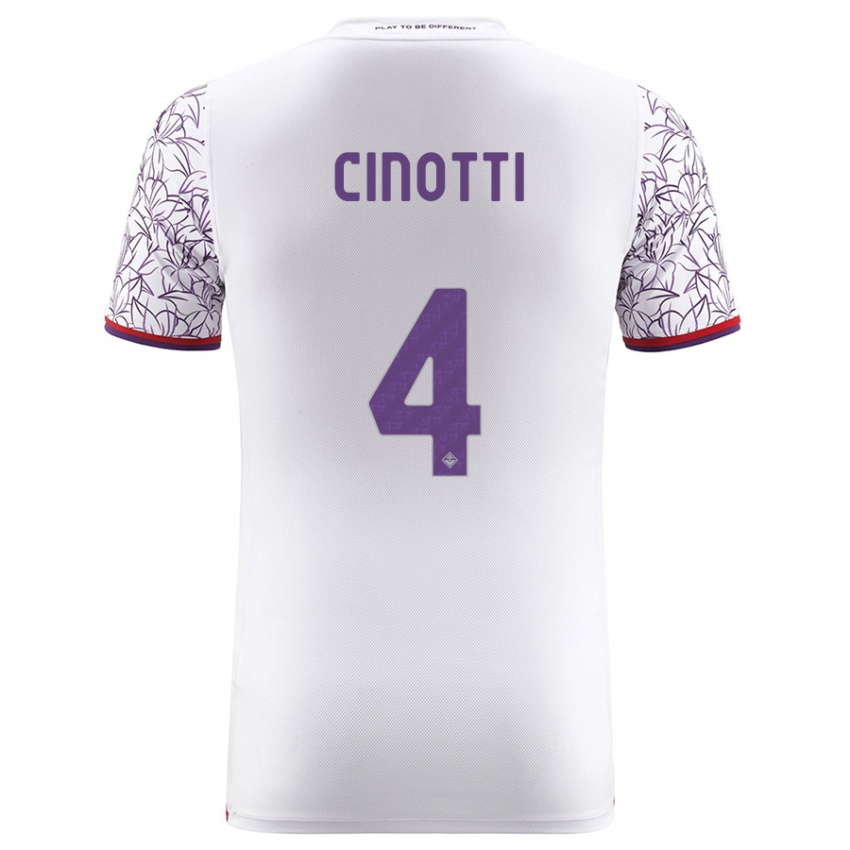 Niño Camiseta Norma Cinotti #4 Blanco 2ª Equipación 2023/24 La Camisa Perú