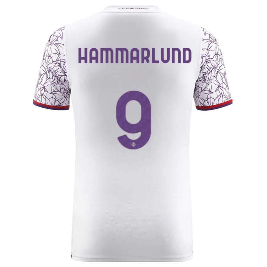 Niño Camiseta Pauline Hammarlund #9 Blanco 2ª Equipación 2023/24 La Camisa Perú