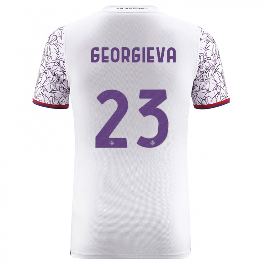 Niño Camiseta Marina Georgieva #23 Blanco 2ª Equipación 2023/24 La Camisa Perú