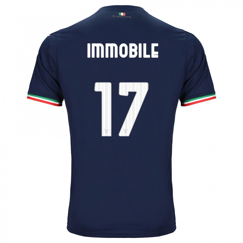 Niño Camiseta Ciro Immobile #17 Armada 2ª Equipación 2023/24 La Camisa Perú