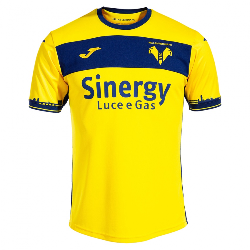 Niño Camiseta Mattia Sambugaro #0 Amarillo 2ª Equipación 2023/24 La Camisa Perú