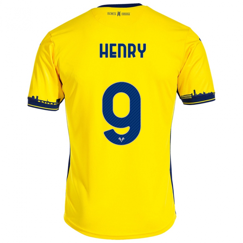 Niño Camiseta Thomas Henry #9 Amarillo 2ª Equipación 2023/24 La Camisa Perú