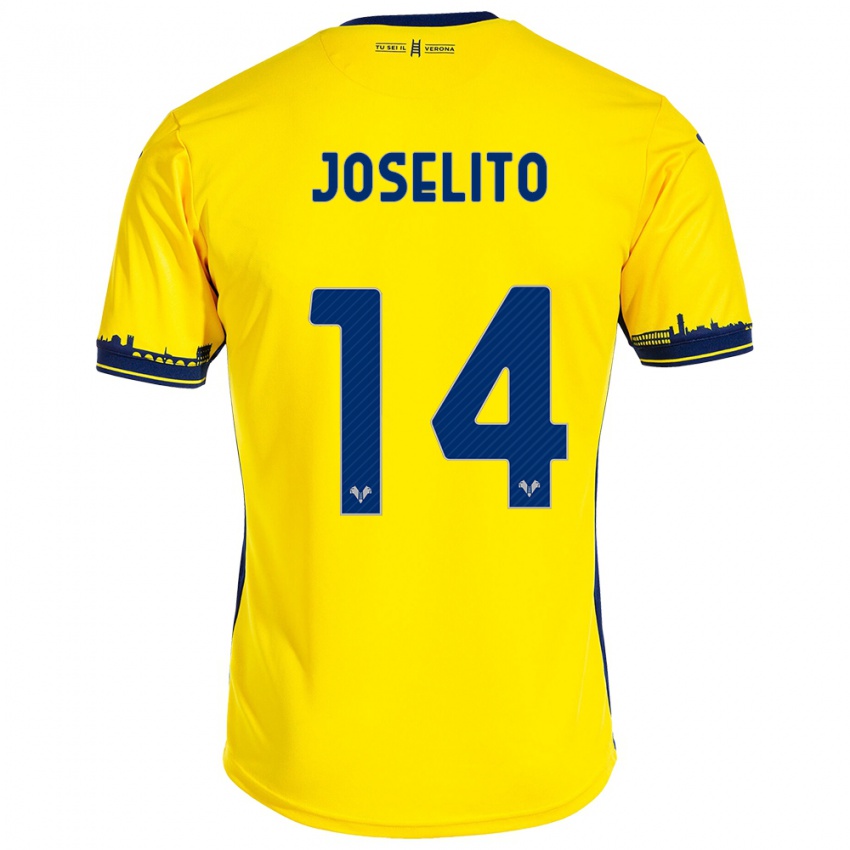 Niño Camiseta Joselito #14 Amarillo 2ª Equipación 2023/24 La Camisa Perú