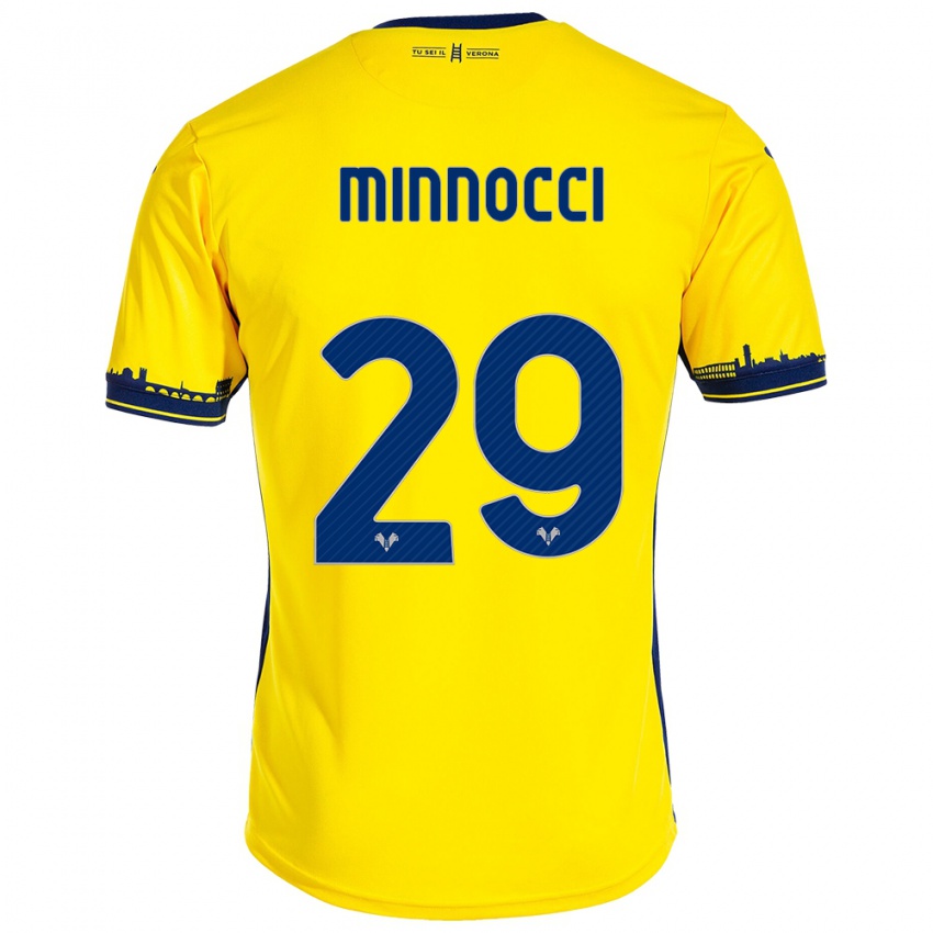 Niño Camiseta Valerio Minnocci #29 Amarillo 2ª Equipación 2023/24 La Camisa Perú