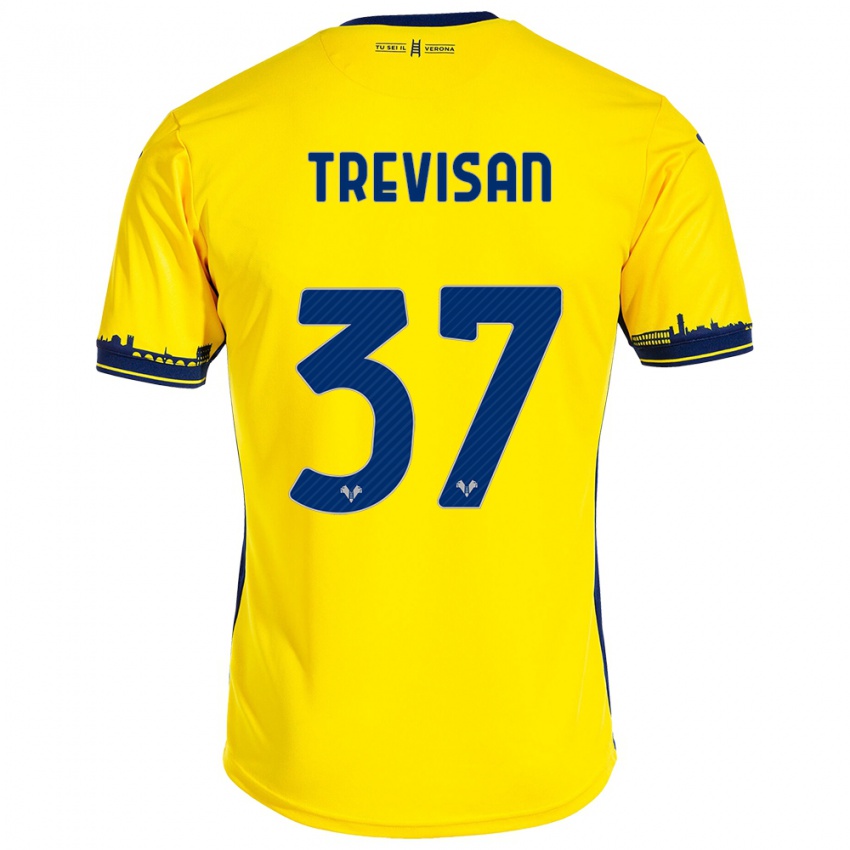 Niño Camiseta Michael Trevisan #37 Amarillo 2ª Equipación 2023/24 La Camisa Perú