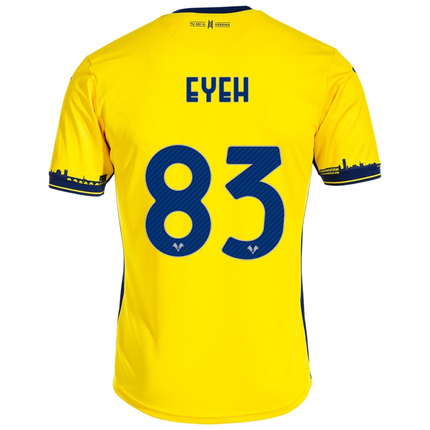 Niño Camiseta Nicholas Eyeh #83 Amarillo 2ª Equipación 2023/24 La Camisa Perú