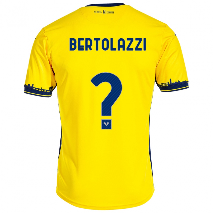 Niño Camiseta Giovanni Bertolazzi #0 Amarillo 2ª Equipación 2023/24 La Camisa Perú