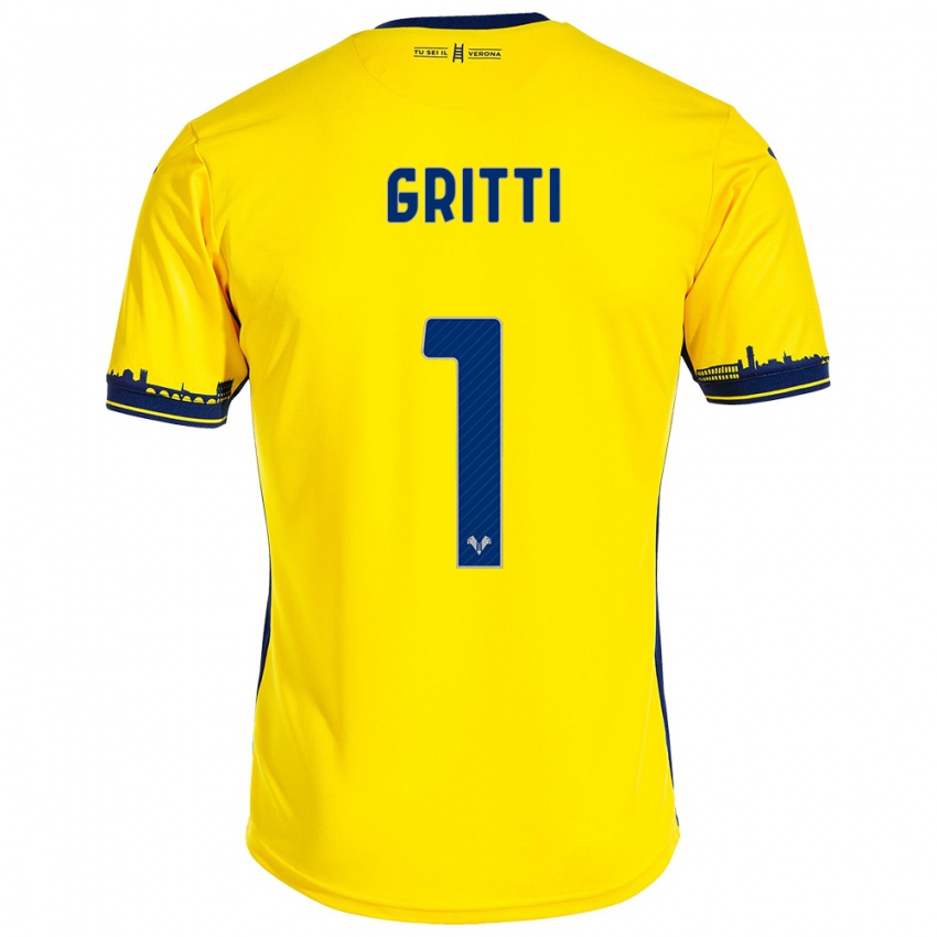 Niño Camiseta Alessia Gritti #1 Amarillo 2ª Equipación 2023/24 La Camisa Perú