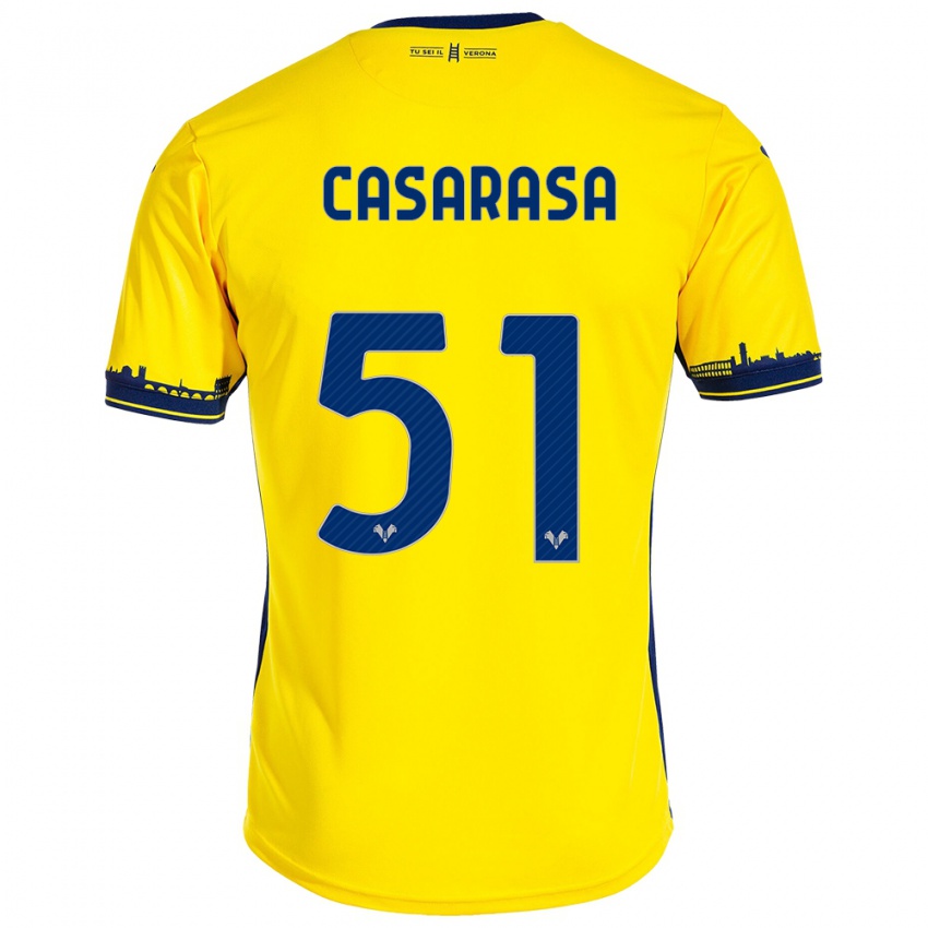 Niño Camiseta Asia Casarasa #51 Amarillo 2ª Equipación 2023/24 La Camisa Perú