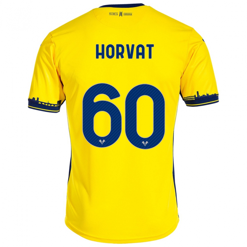 Niño Camiseta Mihaela Horvat #60 Amarillo 2ª Equipación 2023/24 La Camisa Perú