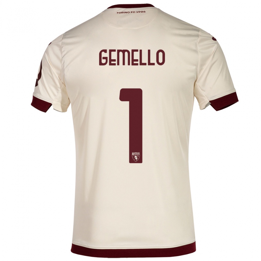 Niño Camiseta Luca Gemello #1 Champán 2ª Equipación 2023/24 La Camisa Perú