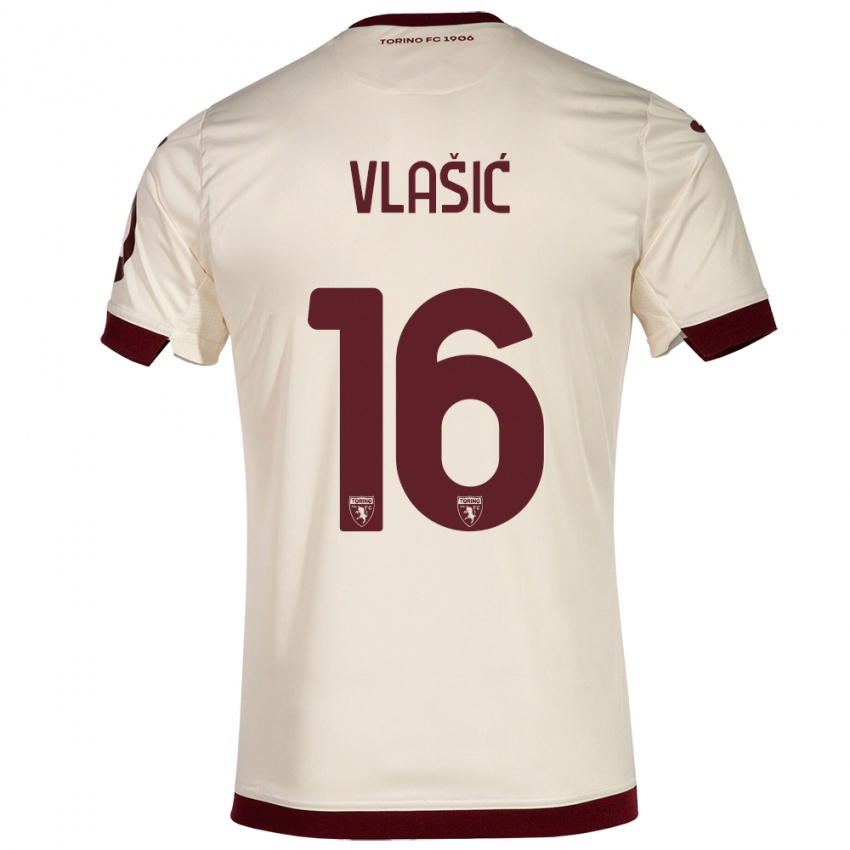 Niño Camiseta Nikola Vlašić #16 Champán 2ª Equipación 2023/24 La Camisa Perú