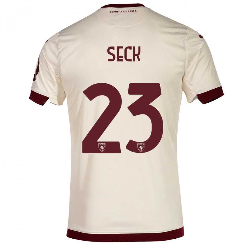 Niño Camiseta Demba Seck #23 Champán 2ª Equipación 2023/24 La Camisa Perú