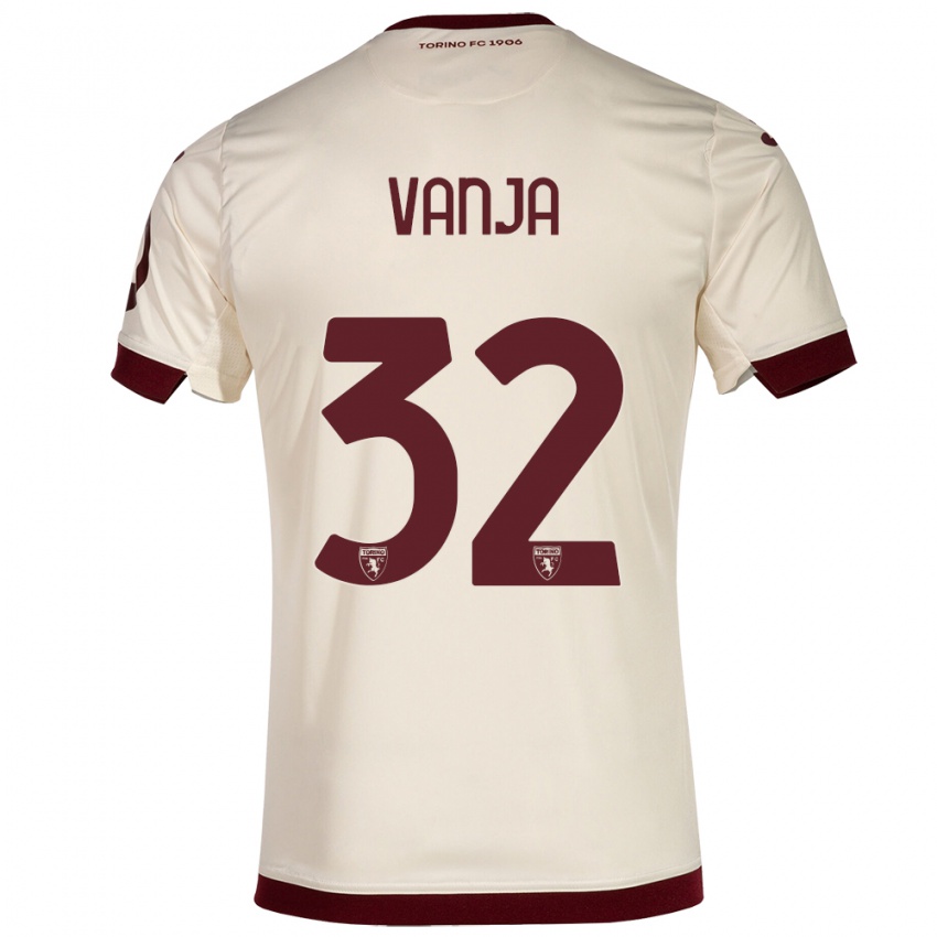 Niño Camiseta Vanja Milinković-Savić #32 Champán 2ª Equipación 2023/24 La Camisa Perú